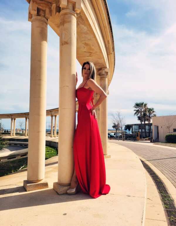 Vestido Rojo Lycra - Imagen 2